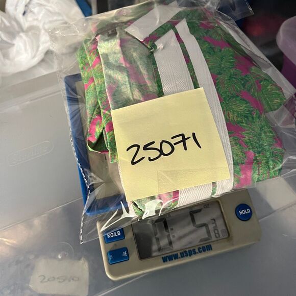 Lauren Gold Shift Dress 3/4 Sleeve Leaf Print V-Neck Preppy Resort Wear Size 2 - Picture 11 of 11